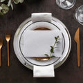 Set of Four 32cm Dia Embossed Coupe Charger Plates | Ida