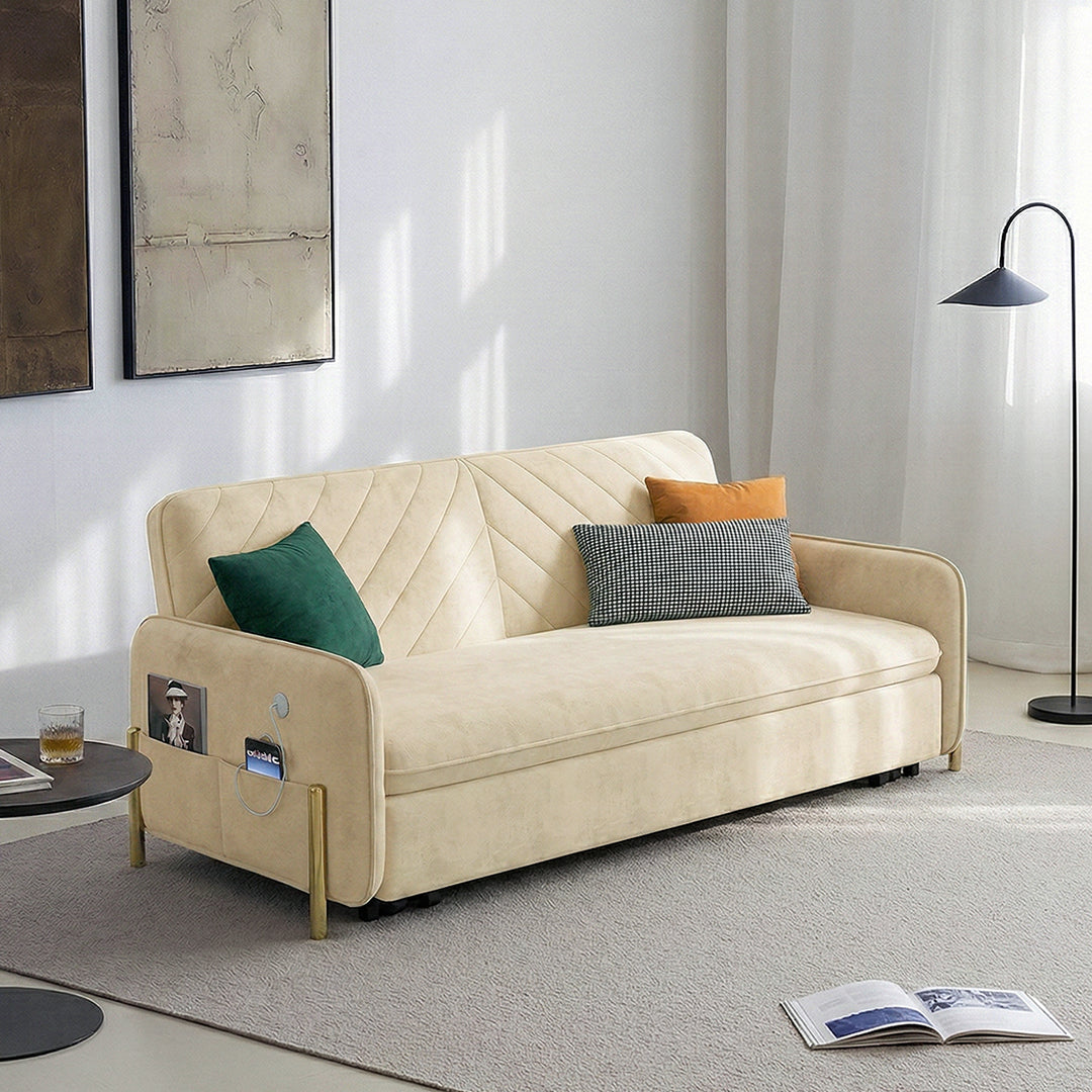 Aditi Two Seater Sofa Bed, Green