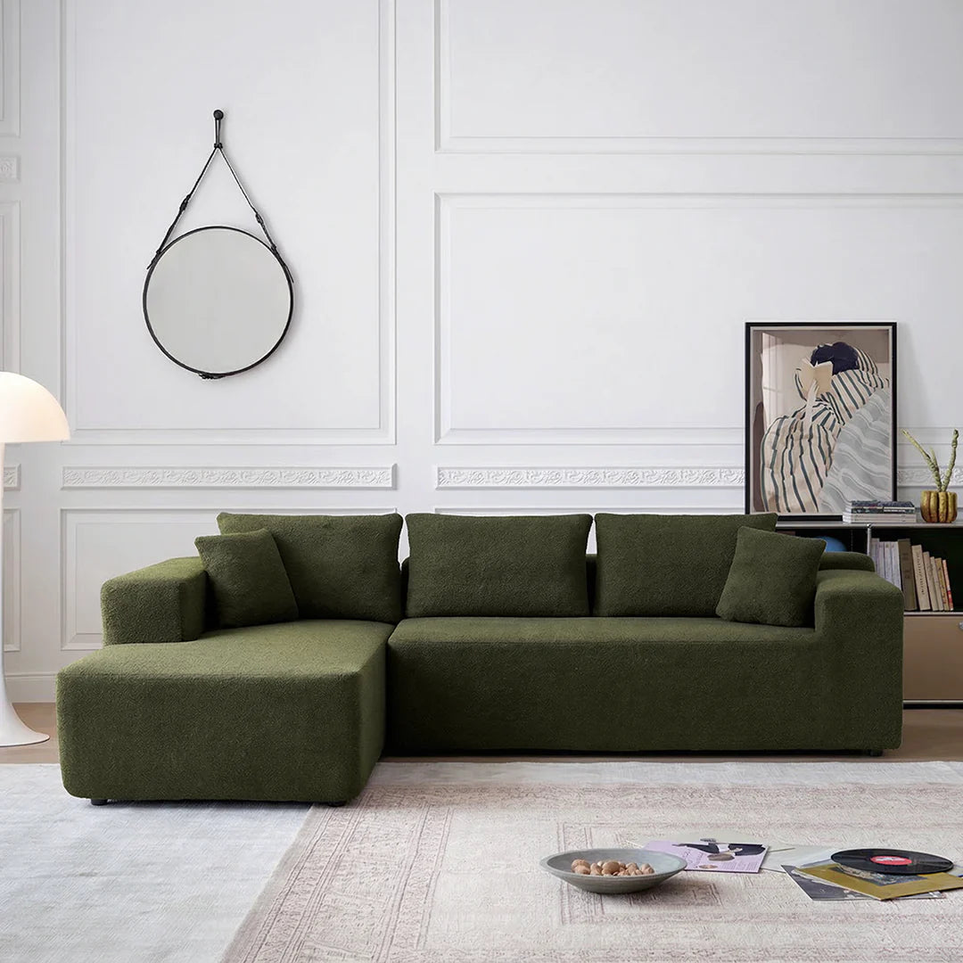 Ortega Modular Sofa Bed, Three Seater Corner Sofa Bed, Boucle