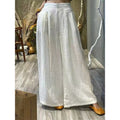 Womens Summer Retro Loose Slimming High-Waisted Pants