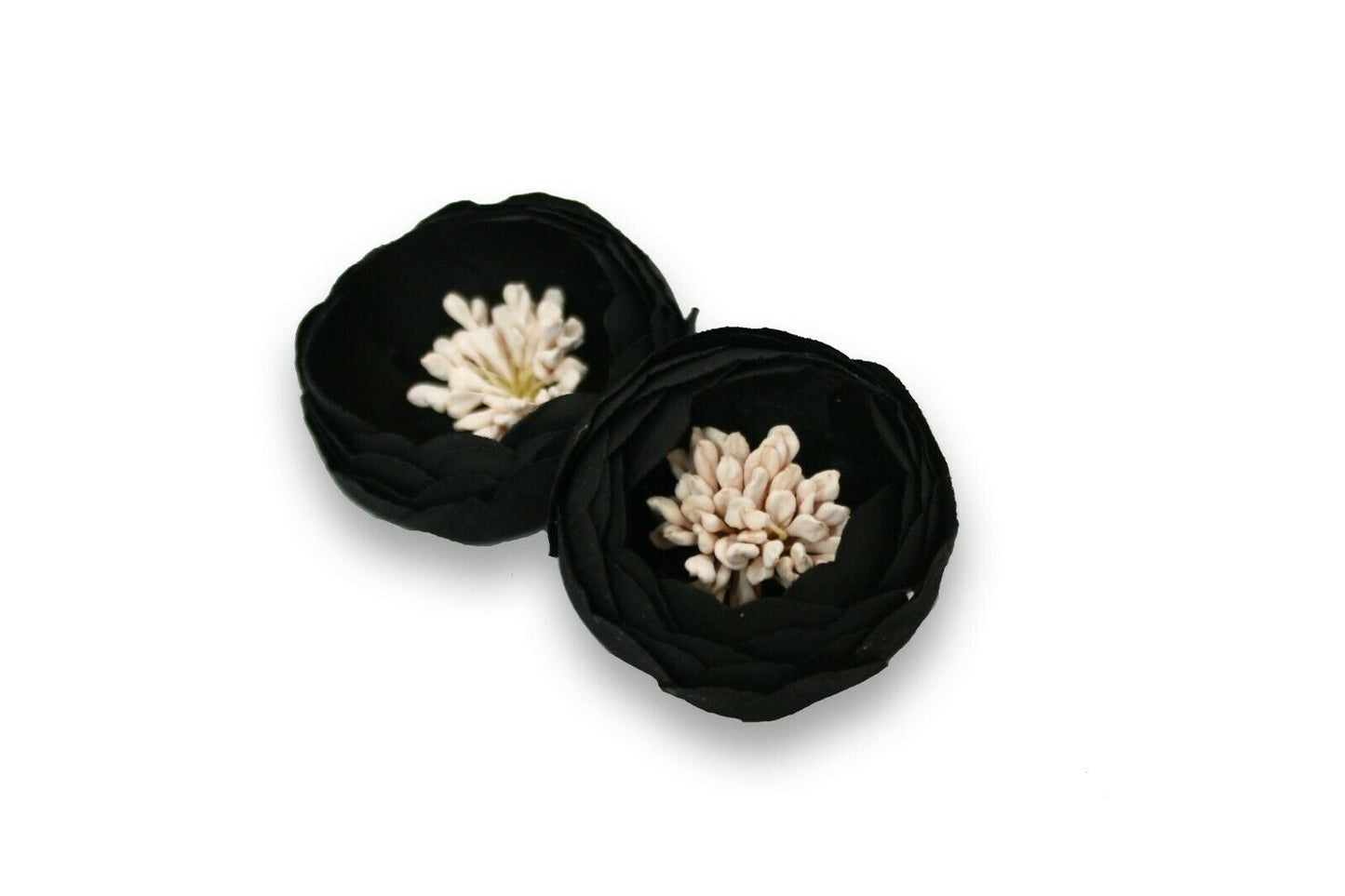 2 x Flower Bud Small Millinery Vintage Supplies Fascinators Trimmings Embellishments