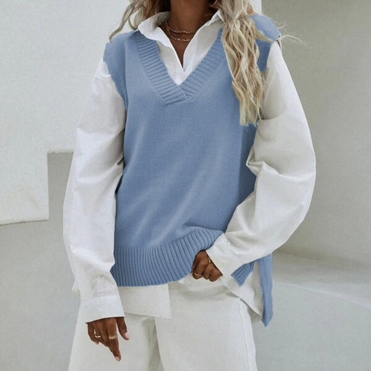 New Style Sleeveless Knitted Vest For Women
