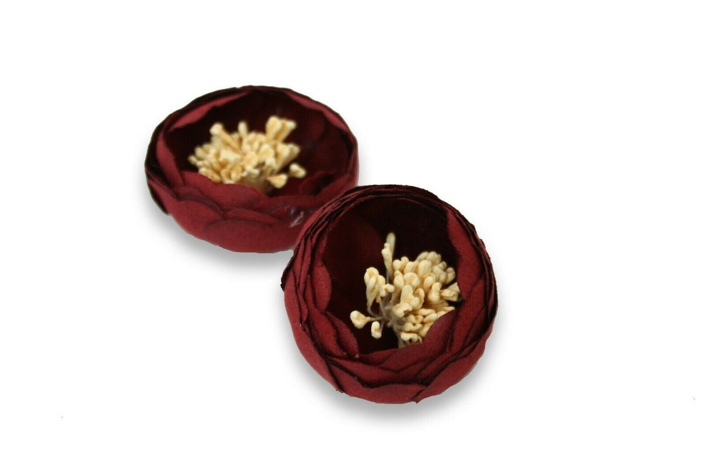 2 x Flower Bud Small Millinery Vintage Supplies Fascinators Trimmings Embellishments