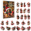 Christmas Coming Blind Box Sausage Dog Cup Pendant