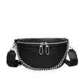 Casual Large Capacity Crossbody Leather Waist Bucket Bag