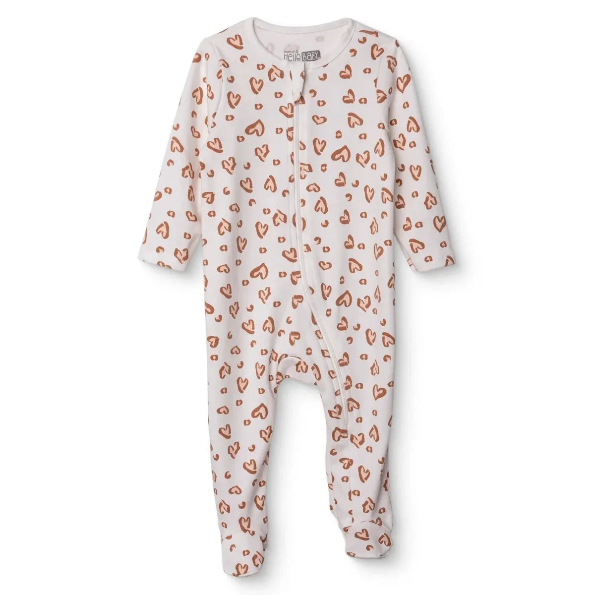 HelloBaby Long Sleeve Interlock Baby Sleepsuit with Feet (Newborn to 6-9 Months)