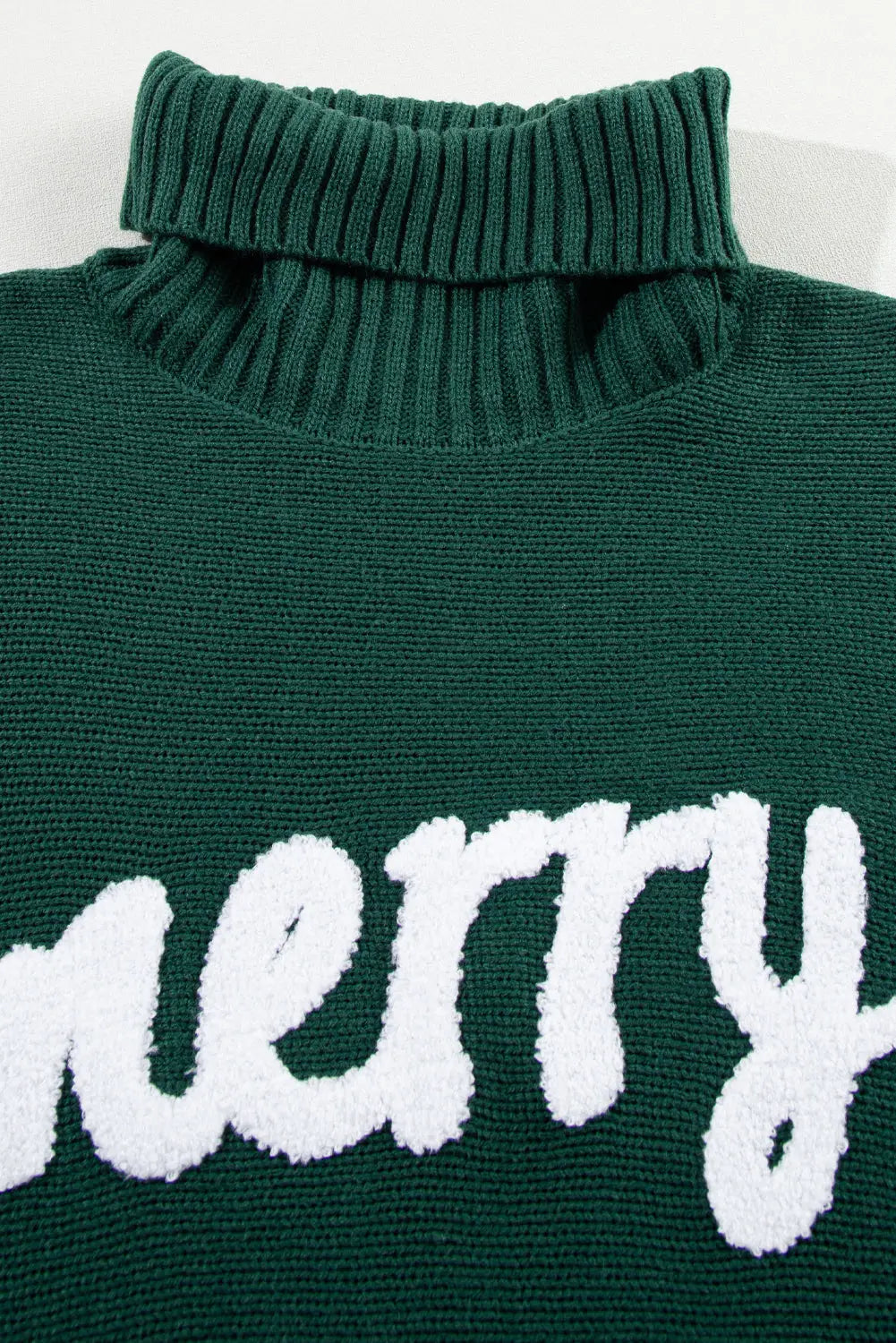 Fiery Red High Neck Sweater for a Stylish Christmas