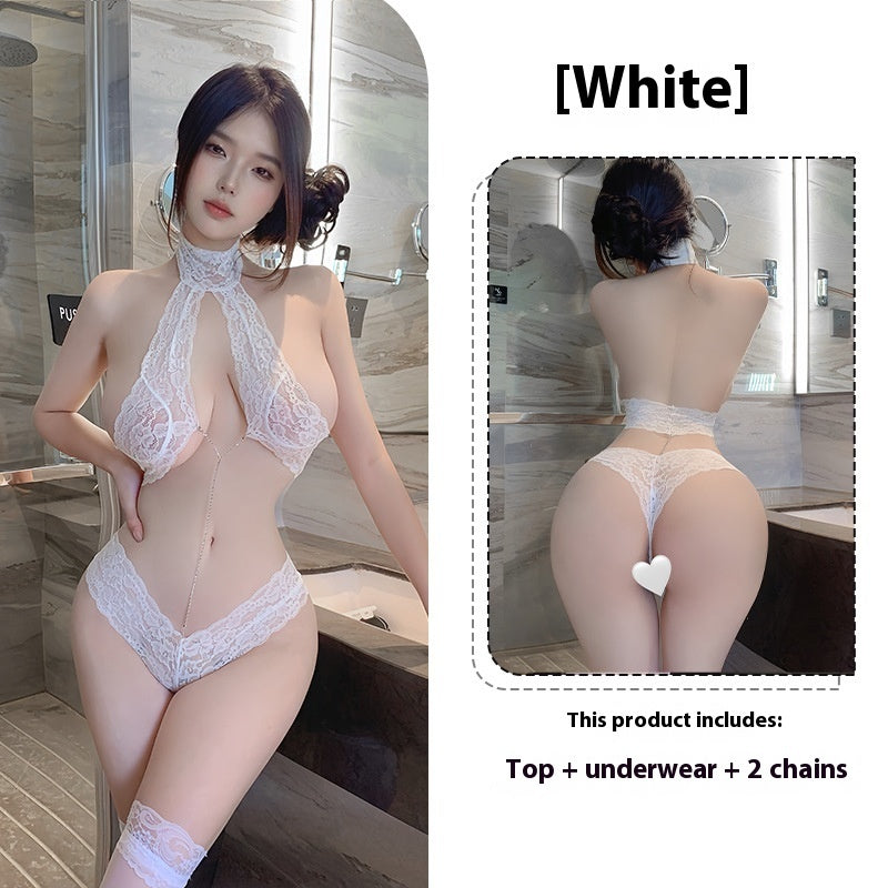 Underwear Sexy Small Chest Lace Suit