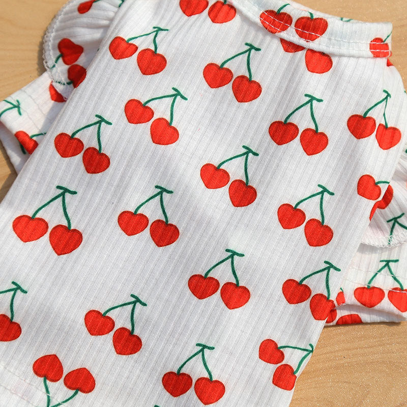 Pet Dog Print Bottoming Shirt Coat
