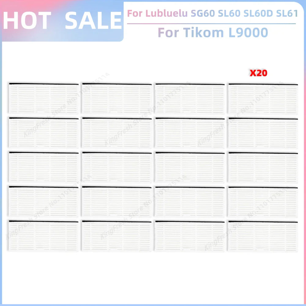 Fit For Lubluelu SG60 SL60 Plus SL60D SL61,Tikom L9000 L8000,Agaro Alpha,Laresar L6 Nex Parts Main Roller Brush Filter Mop Cloth