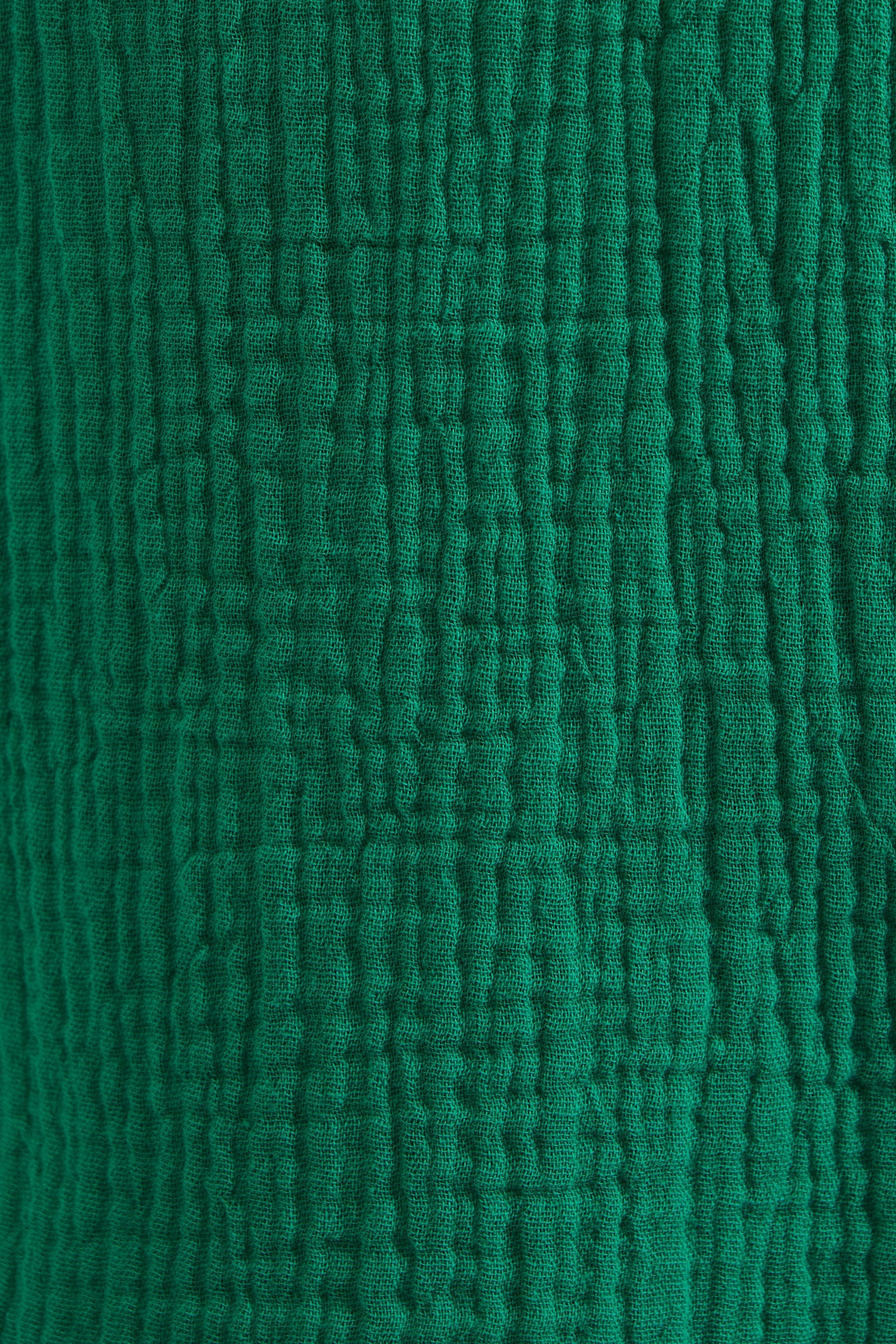 Abinaya Double Gauze Short Sleeved Shirt - Green