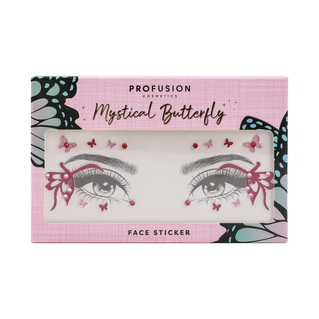 Mystical Butterfly Face Stickers