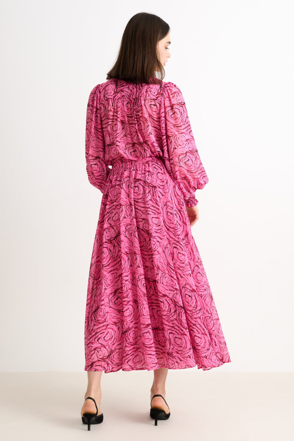 Agatha Rosechild Full Circle Midi Skirt - Pink