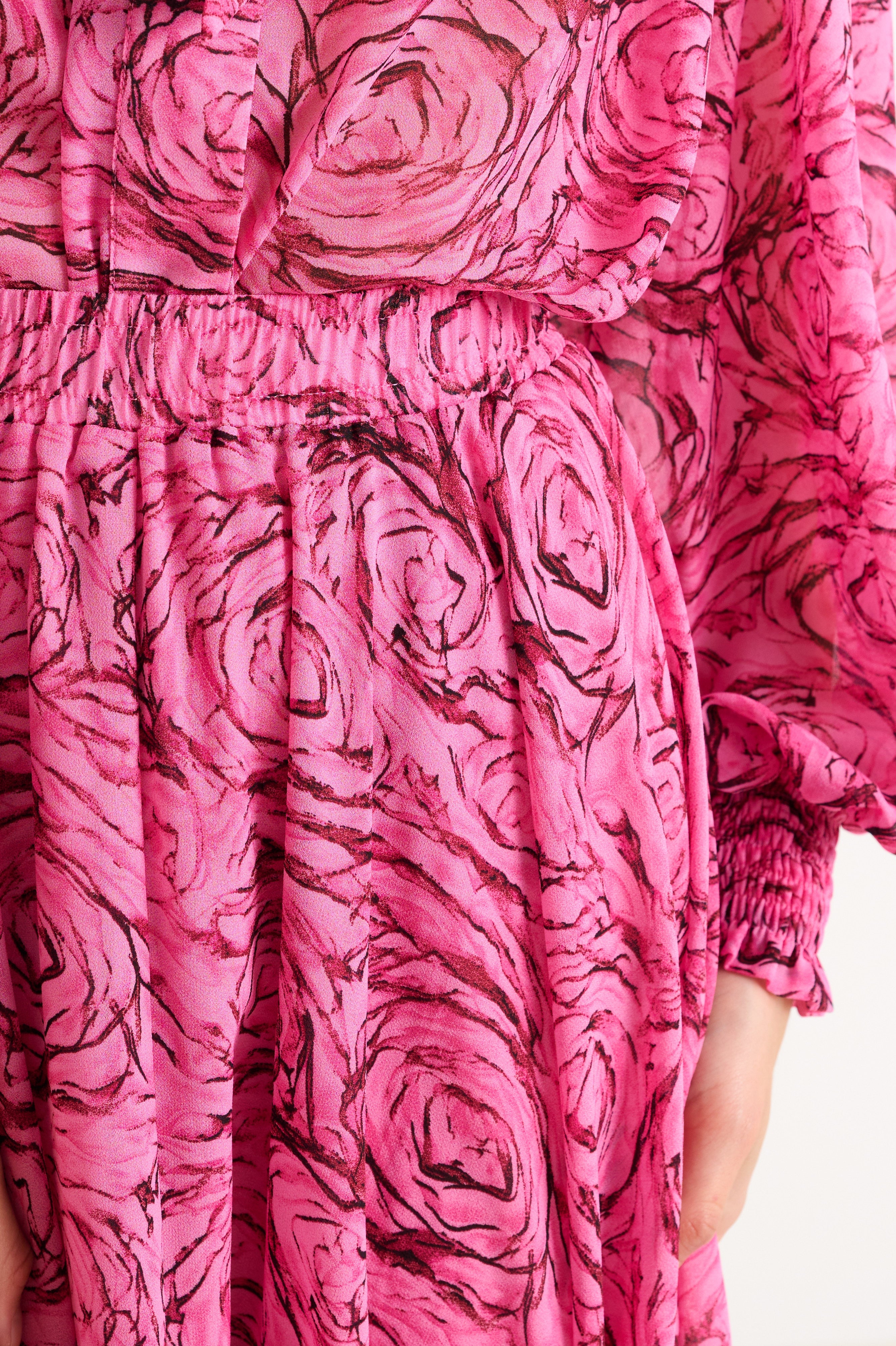 Agatha Rosechild Full Circle Midi Skirt - Pink