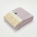 Herringbone Wool Blanket Lilac