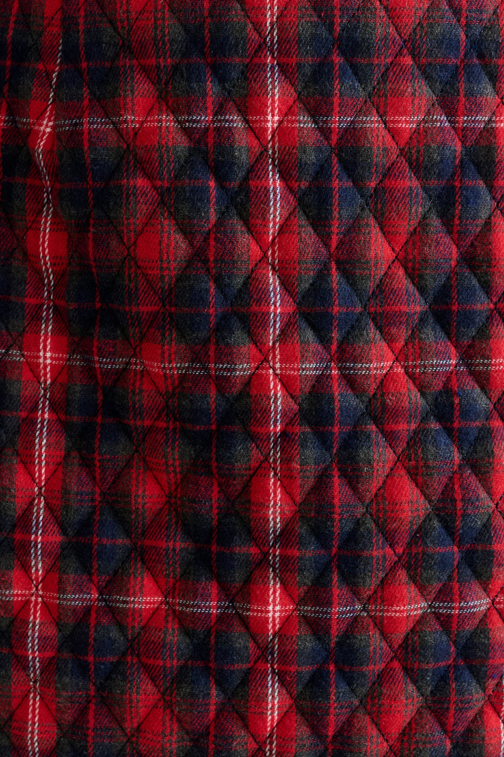 Aubin Winter Check Quilted Mini Skirt - Red