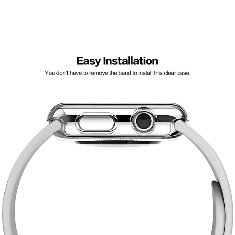 For Apple Watch Series 3 42mm Transparent PC Protective Case