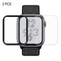 2 PCS ENKAY Hat-Prince 3D Full Screen PET + 3D Full Screen Electroplating PET Curved Heat Bending HD Screen Protector For Apple Watch Series 6 / 5 / 4 / Watch SE 44mm, For Apple Watch Series 6 / 5 / 4 / Watch SE 44mm