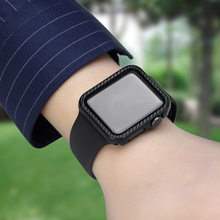 PC Carbon Fiber Frame Protection Case For Apple Watch Series 6 / 5 / 4 / Watch SE 40mm