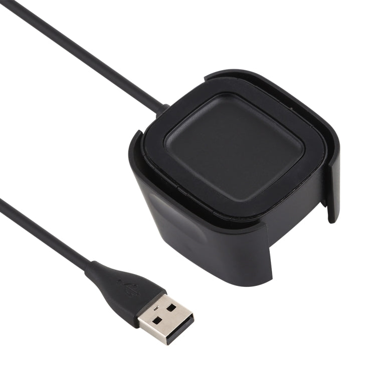 For Fitbit Versa 2 Charger Charging Dock Base Stand Holder with 1m Charging Cable(Black)