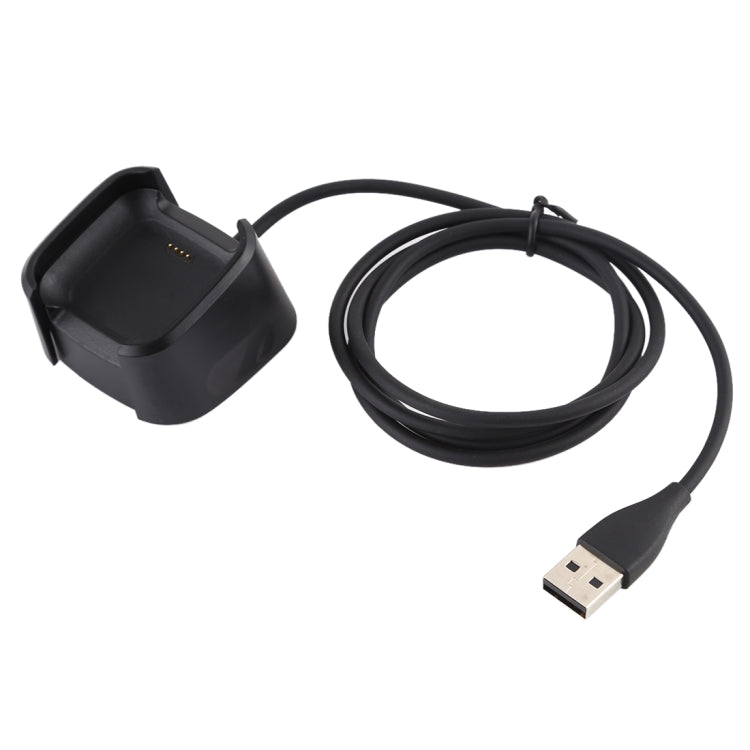 For Fitbit Versa 2 Charger Charging Dock Base Stand Holder with 1m Charging Cable(Black)