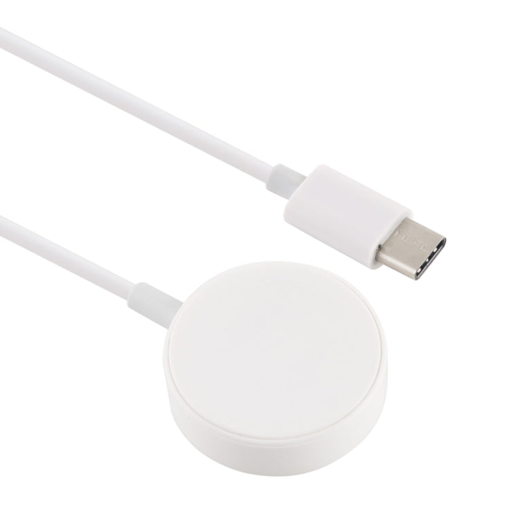 1m Type-C Universal Portable Magnetic Wireless Charger for Apple Watch Ultra & Ultra 2 & Series 9 & 8 & 7 & 6 & 5 & 4 & 3 & 2(White)