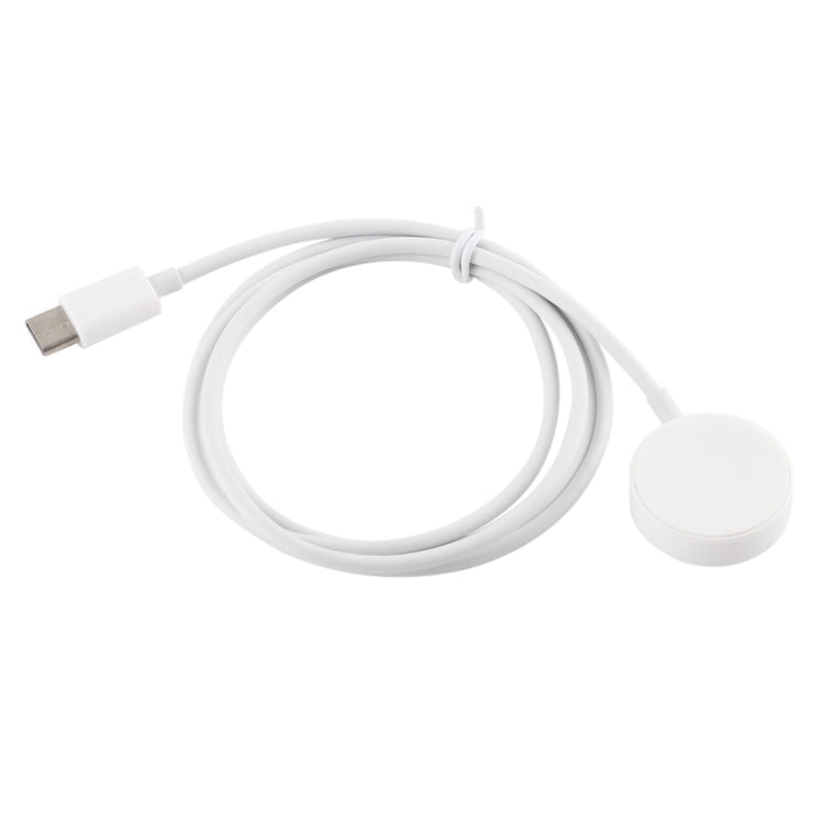 1m Type-C Universal Portable Magnetic Wireless Charger for Apple Watch Ultra & Ultra 2 & Series 9 & 8 & 7 & 6 & 5 & 4 & 3 & 2(White)