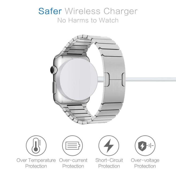 1m Type-C Universal Portable Magnetic Wireless Charger for Apple Watch Ultra & Ultra 2 & Series 9 & 8 & 7 & 6 & 5 & 4 & 3 & 2(White)