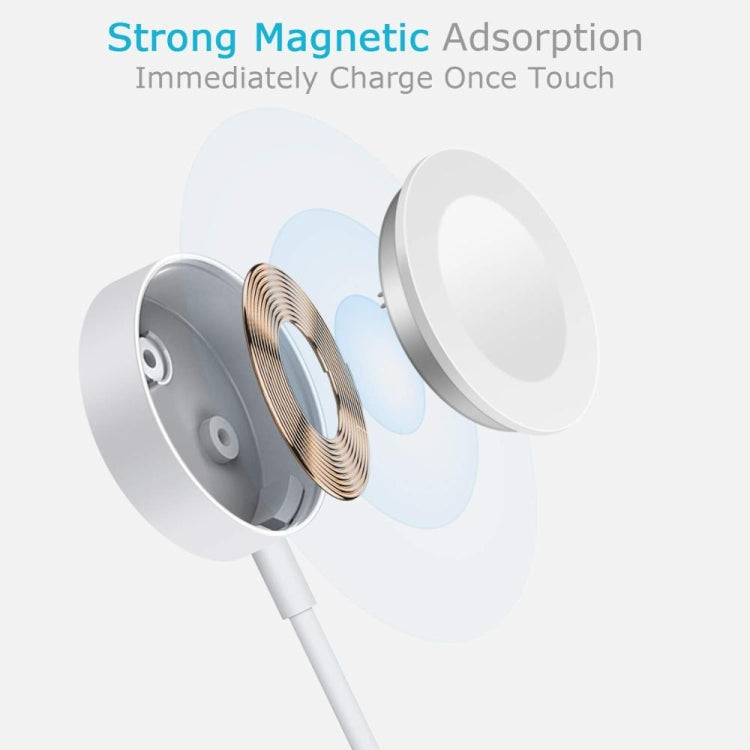 1m Type-C Universal Portable Magnetic Wireless Charger for Apple Watch Ultra & Ultra 2 & Series 9 & 8 & 7 & 6 & 5 & 4 & 3 & 2(White)