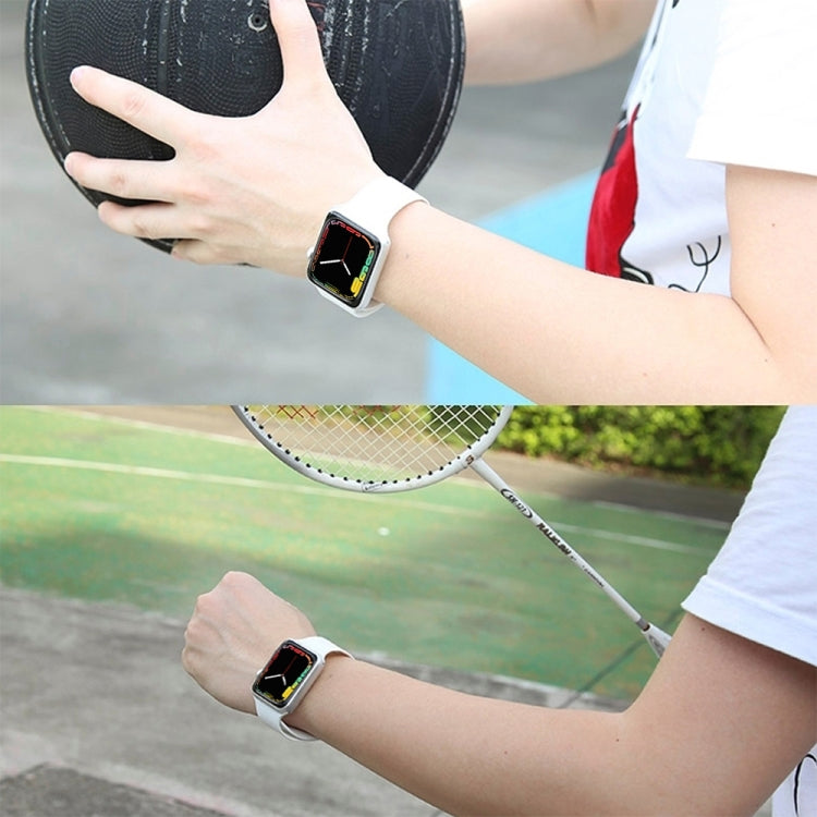 For Apple Watch Series 7 41mm / 6 & SE & 5 & 4 40mm / 3 & 2 & 1 38mm Silicone Watch Band, For Apple Watch Series 7 41mm / 6 & SE & 5 & 4 40mm / 3 & 2 & 1 38mm