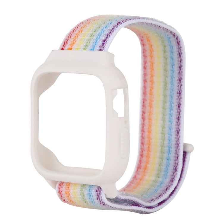 For Apple Watch Ultra 49mm&Watch Ultra 2 49mm / Series 10 46mm / 9&8&7 45mm / SE 3&SE 2&6&SE&5&4 44mm / 3&2&1 42mm Nylon Watch Band with Hook and Loop Fastener, For Apple Watch Series 7 45mm / 6 & SE & 5 & 4 44mm / 3 & 2 & 1 42mm                       ...