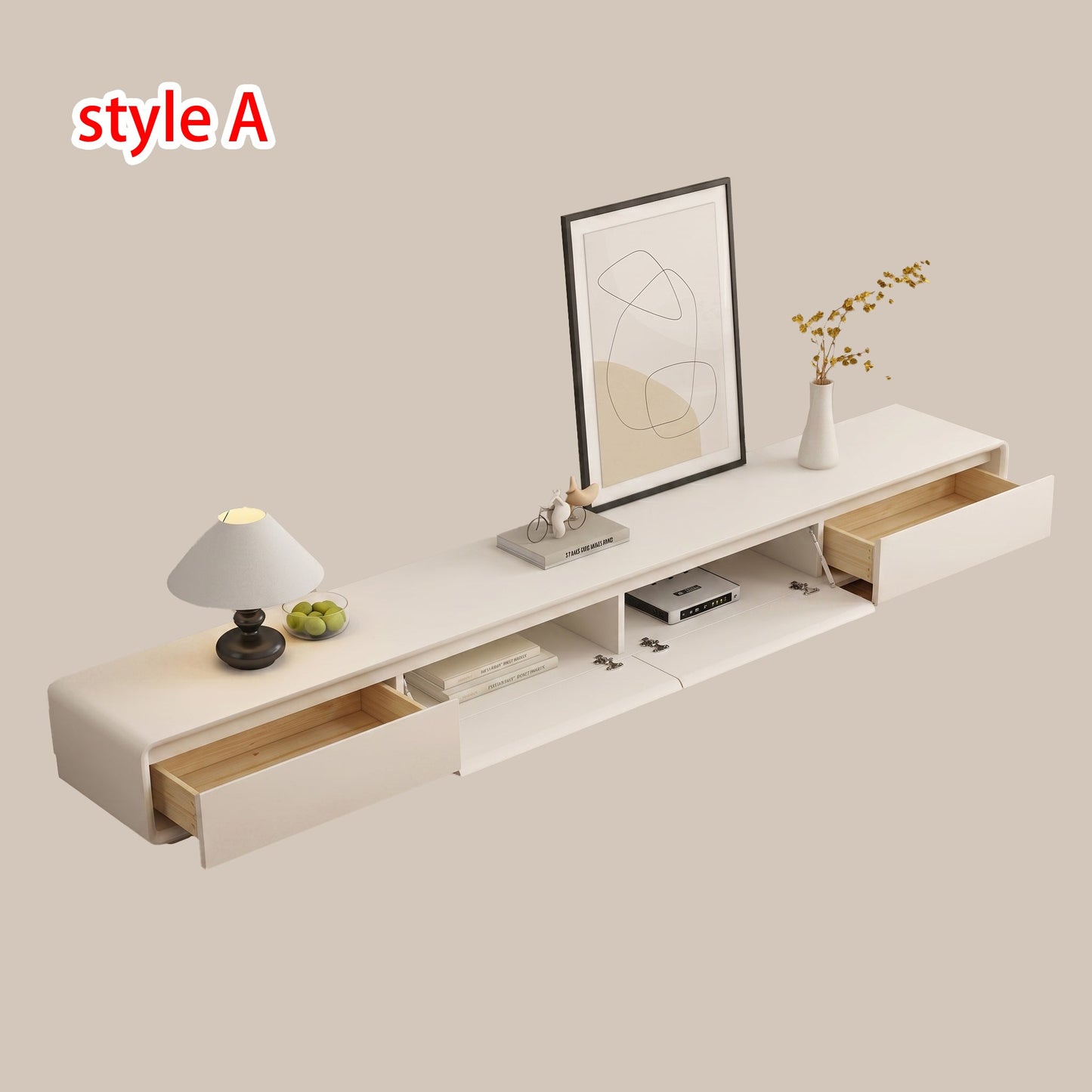 Addie TV Stand, Cream