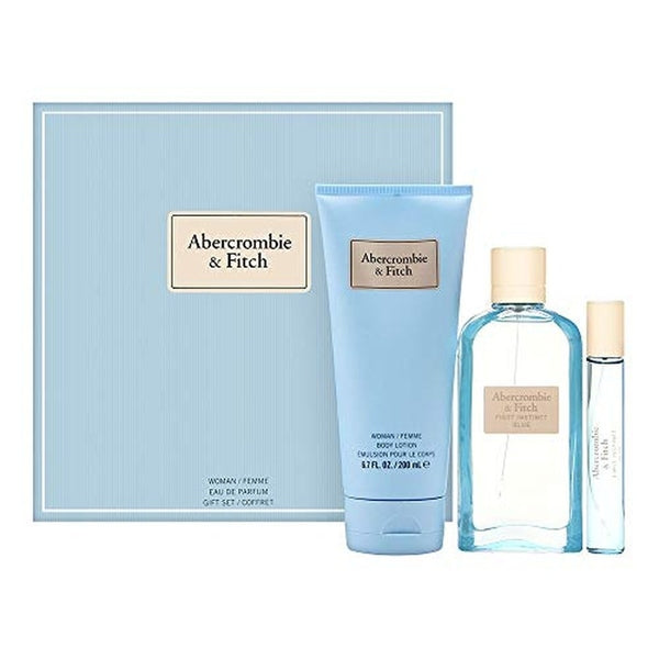 Abercrombie & Fitch First Instinct Blue for Her Gift Set 100ml EDP + 15ml EDP + 200ml Body Lotion