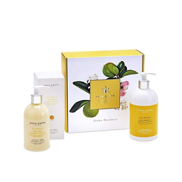 Acca Kappa Green Mandarin Gift Set 500ml Shower Gel + 300ml Body Lotion