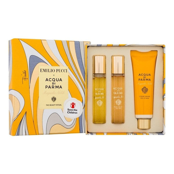 Acqua di Parma Magnolia Nobile Gift Set 12ml EDP + 12ml Hair Mist + 30ml Hand Cream