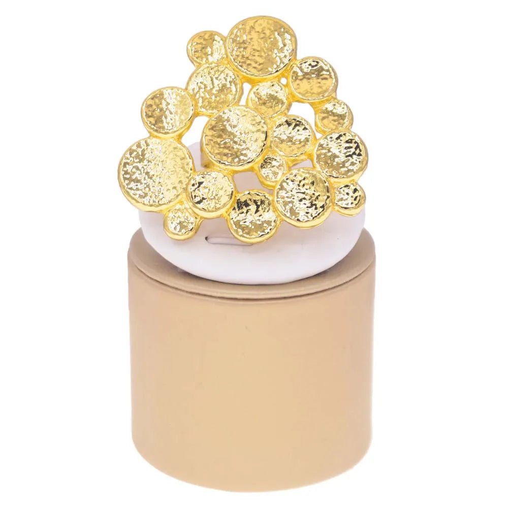 Rings For Women Big Gold Plated Ring Assorted Elements and Shapes Jewelry Sets