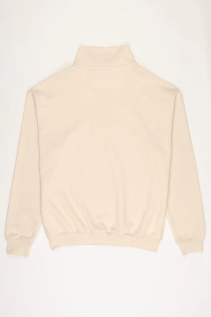 Beige 1/4 Zip Fleece Tracksuit