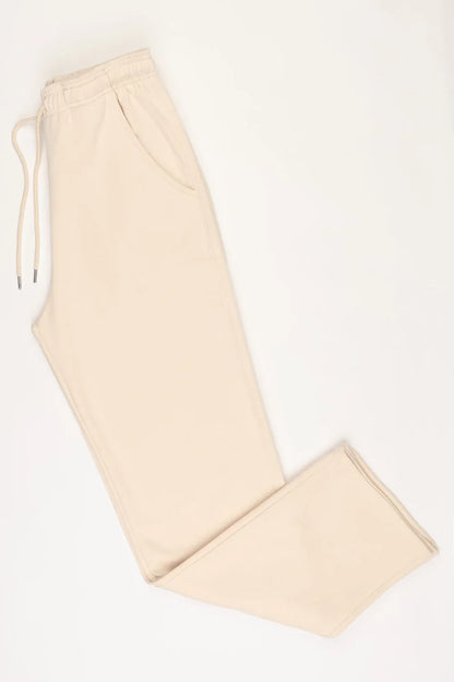 Beige 1/4 Zip Fleece Tracksuit
