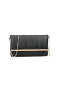 Black Pleated Clutch Bag