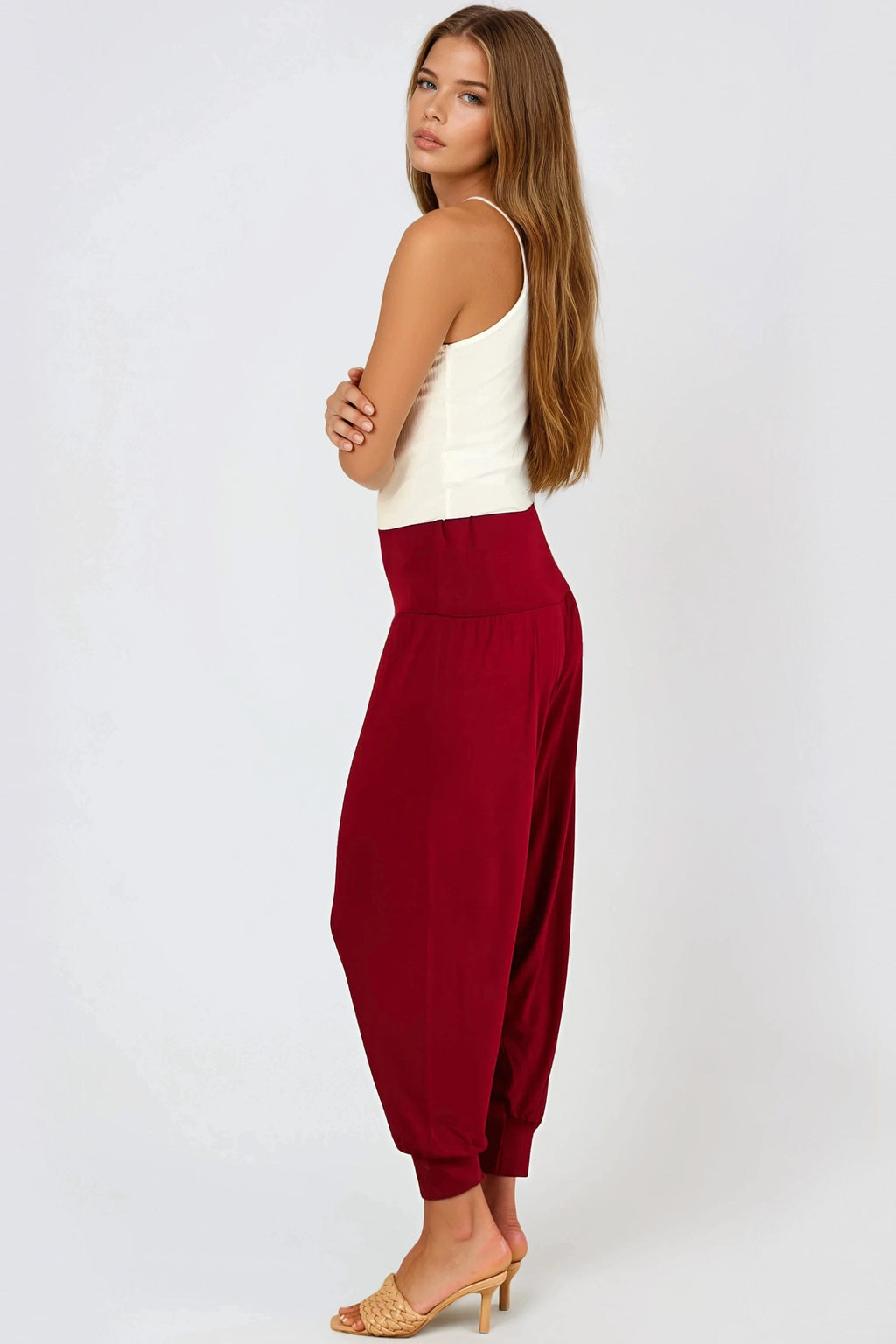 Wine Harem Pants