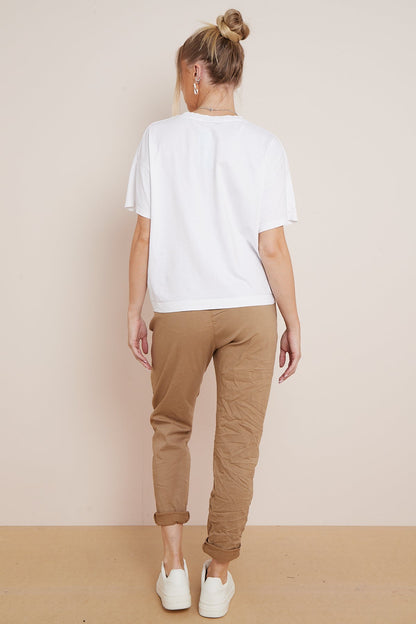 Camel Magic Drawstring Trousers