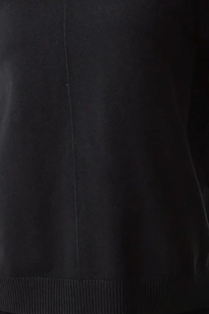 Black Knitted Roll Neck Jumper & Trouser Set