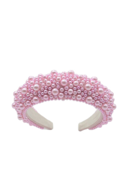 Baby Pink Statement Pearl Headband