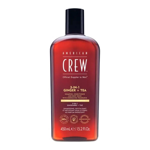 American Crew 3-In-1 Ginger + Tea Shampoo 450ml