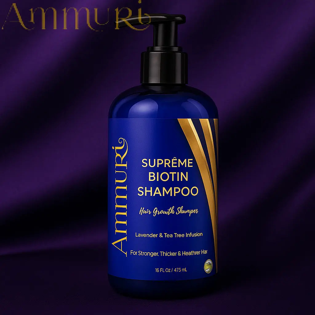 Ammuri Biotin & Caffeine Shampoo | Supports Thicker, Fuller-Looking Hair | 473ml