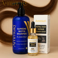 Ammuri Biotin & Caffeine Shampoo & Hair Repair Oil | Fuller-Looking Hair Routine