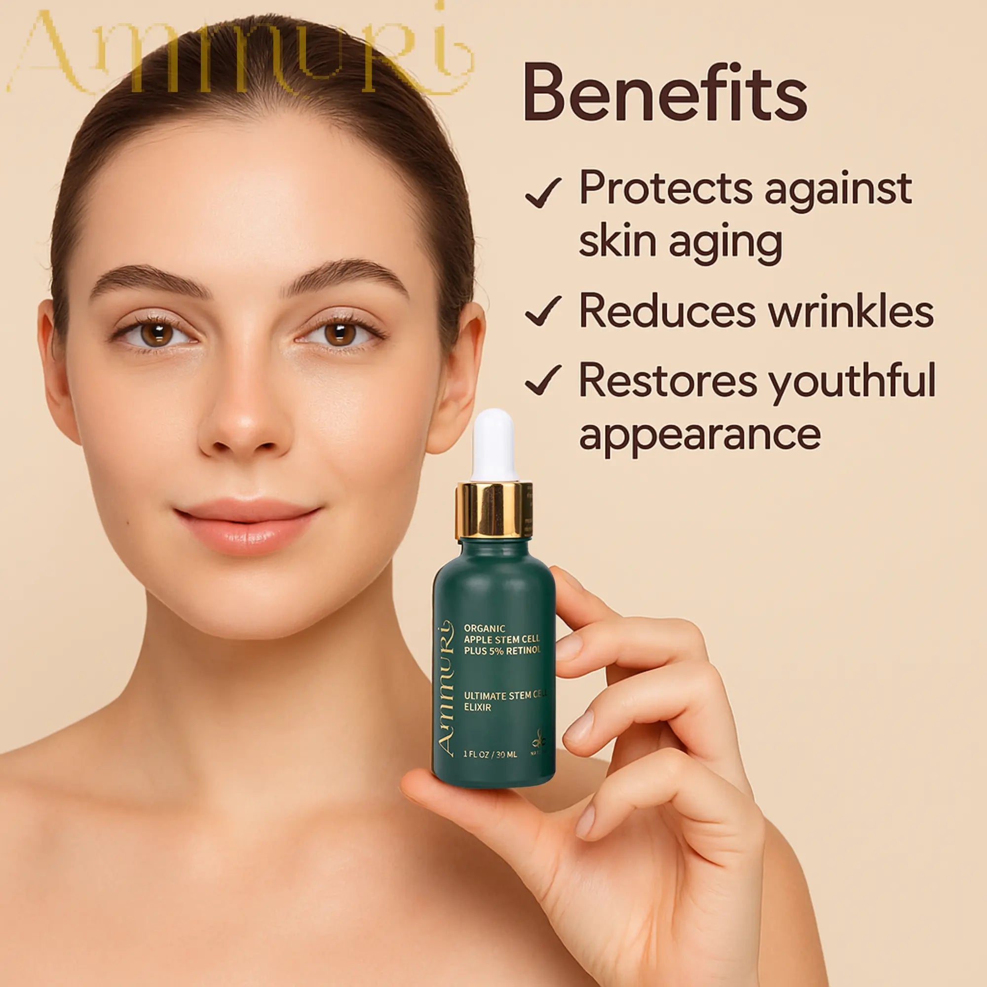 Apple Stem Cell Retinol 5 Serum – Anti-Ageing & Skin Renewal 30ml