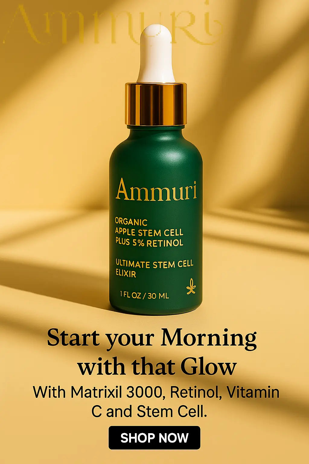 Ammuri Apple Stem Cell Retinol 5% Serum 30ml | High-Strength Evening Renewal