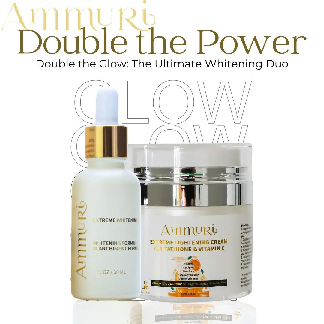 Ammuri Brightening Cream & Serum Duo for Dark Spots & Uneven Skin Tone