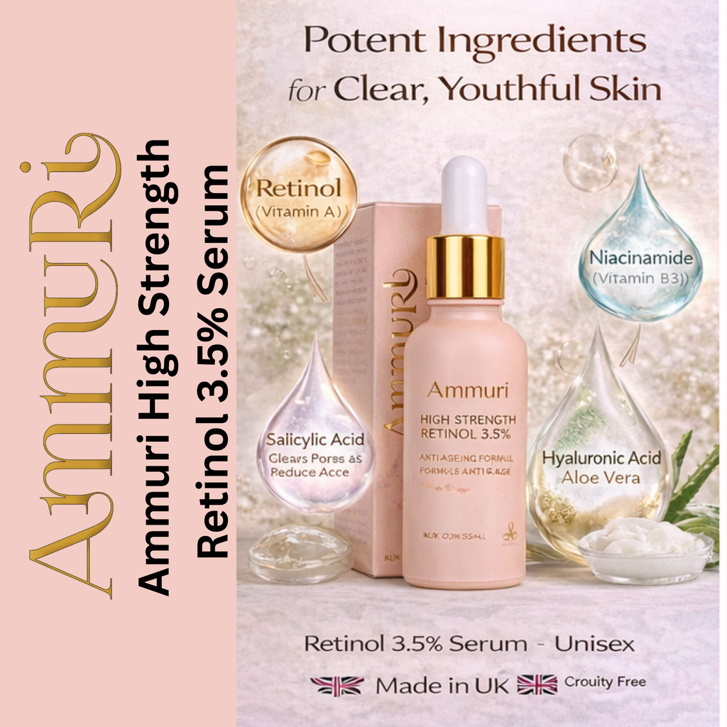 Ammuri 3.5% Retinol Face Serum | Fine Lines, Texture & Renewal | 30ml